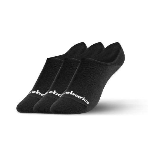 Barebarics Barefoot Socks No-Show Black Pack 3